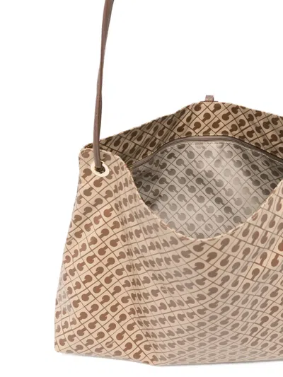 Gherardini Logo Pattern Shoulder Bag In Multi