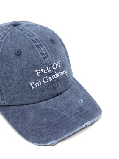 Bram's Fruit Distressed Cap In Blue