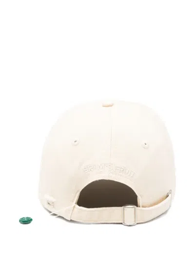 Bram's Fruit Logo-detail Cap In White