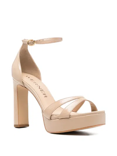 Werner Square-toe Heeled Sandals In Multi