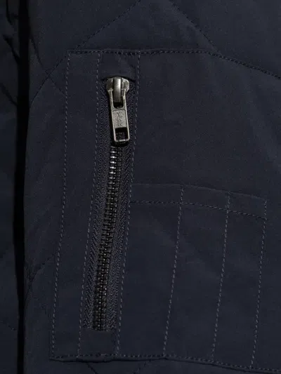 Rethinkit Studios Quilted Bomber Jacket In Blue