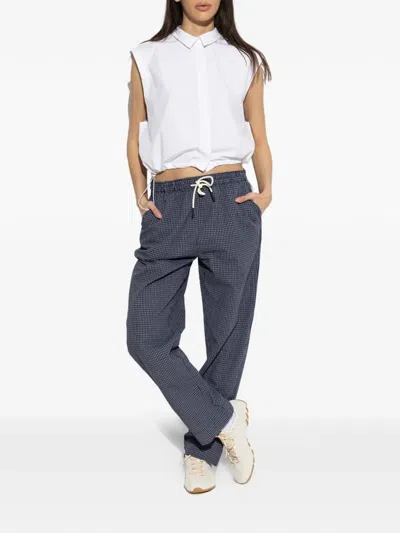 Rethinkit Studios Checked Trousers In Blue