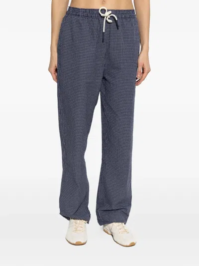 Rethinkit Studios Checked Trousers In Blue