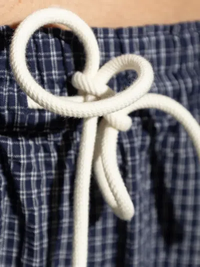 Rethinkit Studios Checked Trousers In Blue