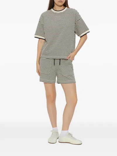 Bogner Steena Drawstring Patterned Shorts In Black