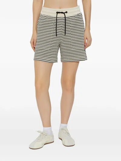 Bogner Steena Drawstring Patterned Shorts In Black