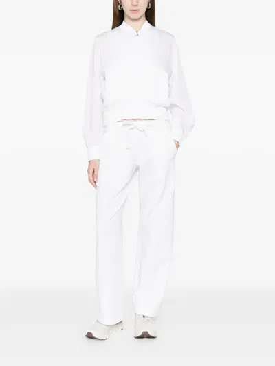 Deha Zip-up Cropped Jacket In White