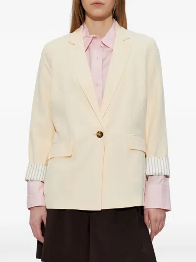 Rag & Bone Button-fastening Blazer In Neutral