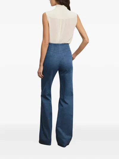 Veronica Beard Magnolia Blouse In White