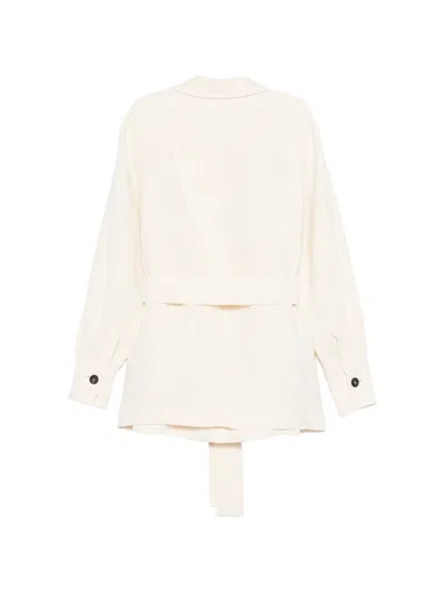 Antonelli Single-breasted Coat In Neutral