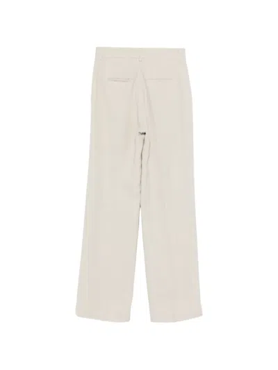 Antonelli Robina Drawstring Palazzo Pants In Gray