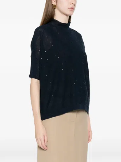 Antonelli Agatea Embellished T-shirt In Blue