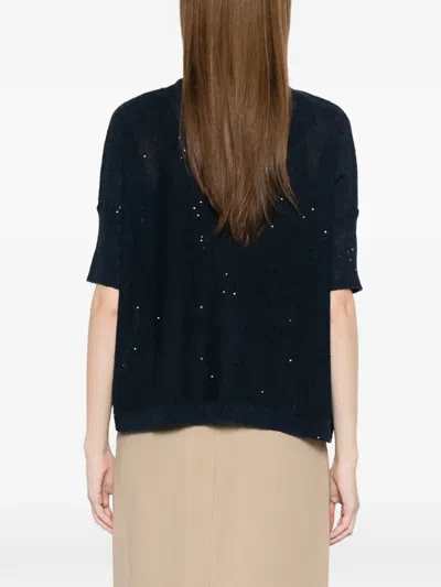 Antonelli Agatea Embellished T-shirt In Blue