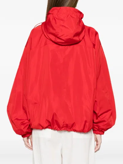 Rohe Hooded Drawstring Jacket In Red