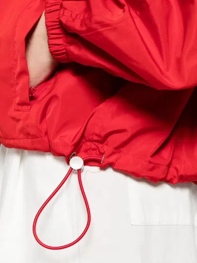 Rohe Hooded Drawstring Jacket In Red