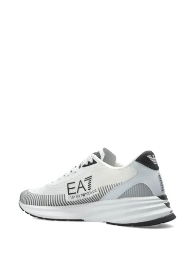 Ea7 Sneaker In Breathable Technical Fabric In White