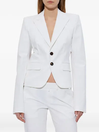 Dsquared2 Single-breasted Blazer In White