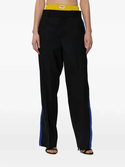 Dsquared2 Stripe Trousers In Black