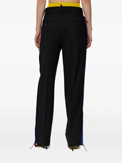 Dsquared2 Stripe Trousers In Black