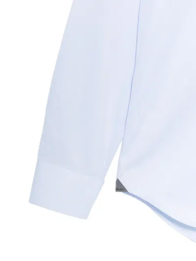 Corneliani Striped Shirt In Blue
