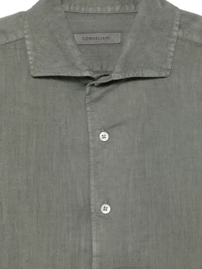Corneliani Buttoned Shirt In Gray