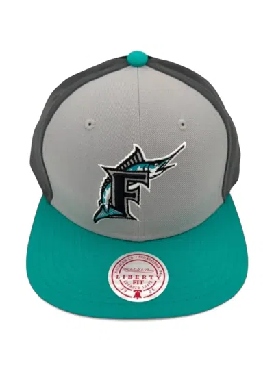 Mitchell & Ness Marlins Cap In Brown