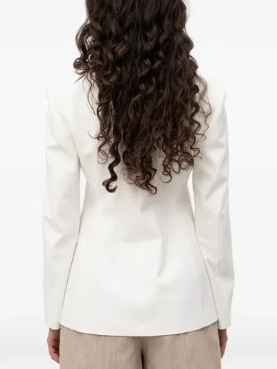 Hugo Boss Asmalla Buttoned Blazer In Neutral