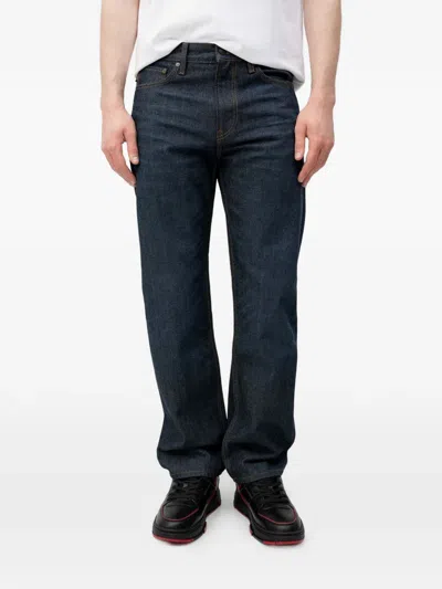 Hugo Boss X Rb Hugo Logo-patch Jeans In Blue | ModeSens