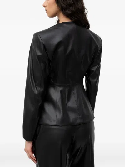 Hugo Boss Buttoned Jacket In Black