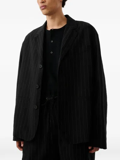 Studio Nicholson Sorst Three-button Jacket In Black