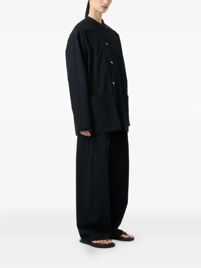 Studio Nicholson Hadar Button Patch Pocket Jacket In Black