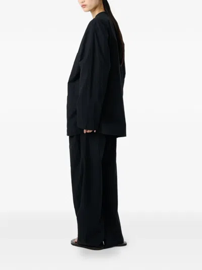 Studio Nicholson Hadar Button Patch Pocket Jacket In Black