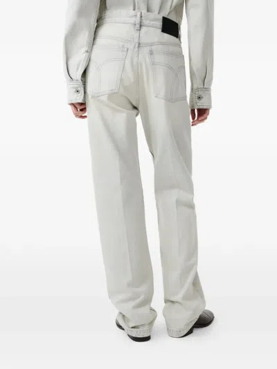 Studio Nicholson Barra Five-pocket Jeans In Silver