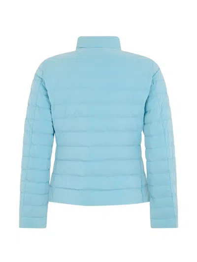 Moorer Button Padded Jacket In Blue