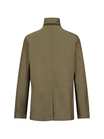 Moorer Button-front Pocket Jacket In Green