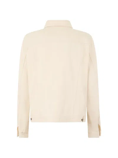 Moorer Button Chest-pocket Jacket In Neutral