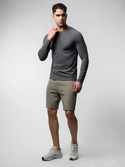 Fioboc Performancepro Active Crew Neck Long Sleeve Tee In Gray