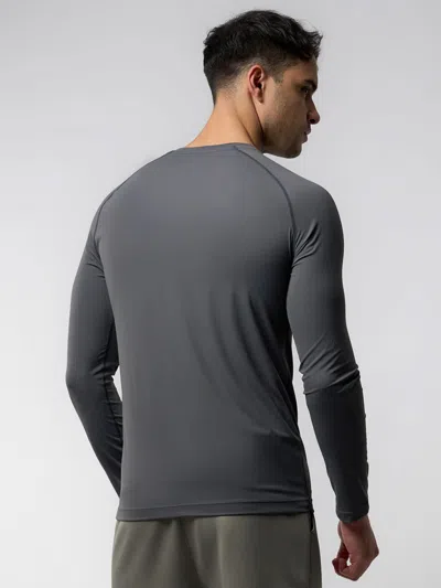 Fioboc Performancepro Active Crew Neck Long Sleeve Tee In Gray