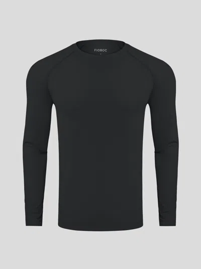 Fioboc Performancepro Active Crew Neck Long Sleeve Tee In Gray