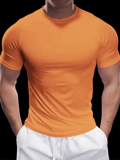 Fioboc Performancepro Active Crew Neck Tee In Orange