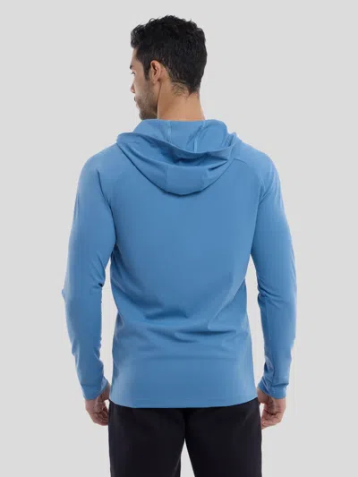 Fioboc Smoothblend Quick Dry Sports Fitness Hooded Jacket In Blue