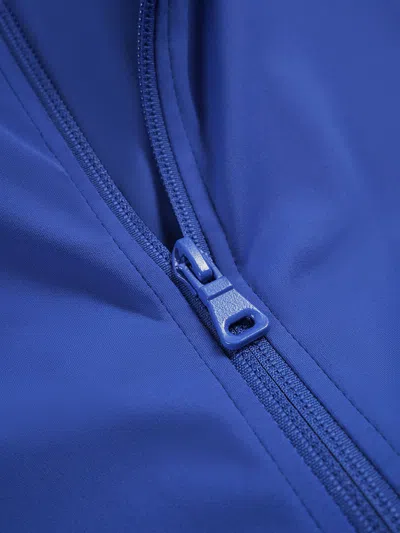 Fioboc Smoothblend Quick Dry Stand Collar Sports Fitness Jacket In Blue