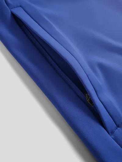 Fioboc Smoothblend Quick Dry Stand Collar Sports Fitness Jacket In Blue