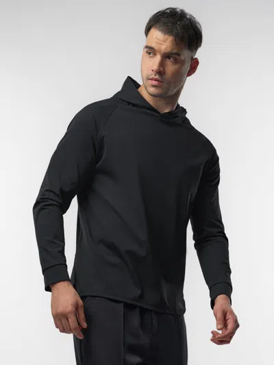 Fioboc Smoothblend Split Hem Hoodie In Black