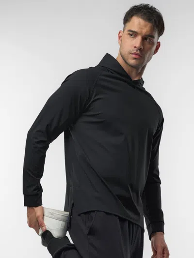 Fioboc Smoothblend Split Hem Hoodie In Black