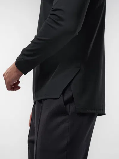 Fioboc Smoothblend Split Hem Hoodie In Black
