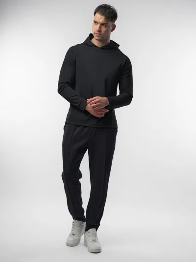 Fioboc Smoothblend Split Hem Hoodie In Black