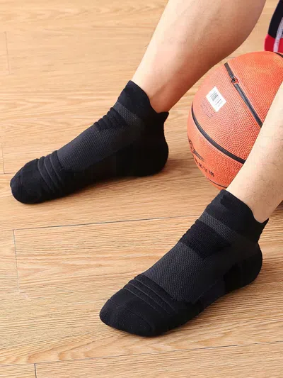 Fioboc Solid Color Cotton Low Socks 3-pack In Black