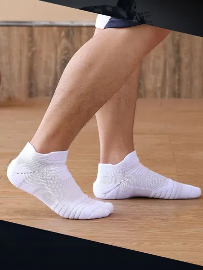 Fioboc Solid Color Cotton Low Socks 3-pack In White