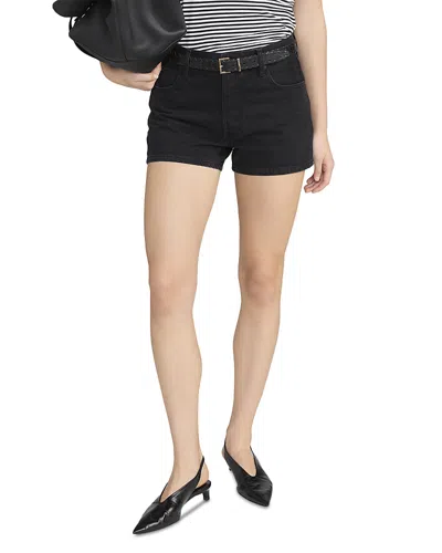 Frame The Hang Denim Shorts In Black